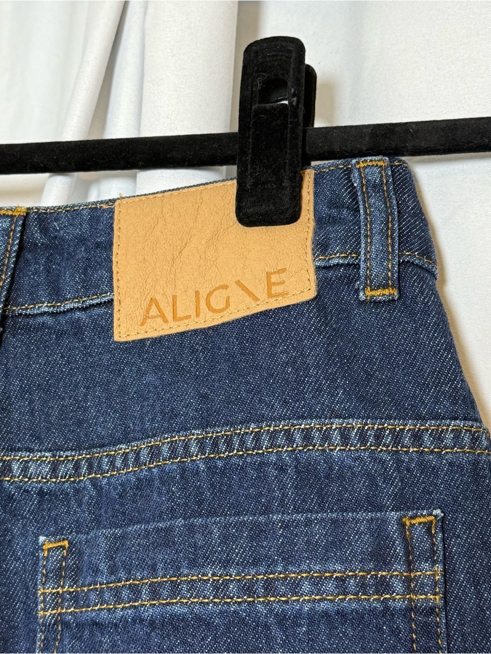 Aligne Miles Denim Culotte Jeans Dark Wash Wide Leg Size 24 NWT - Picture 10 of 14